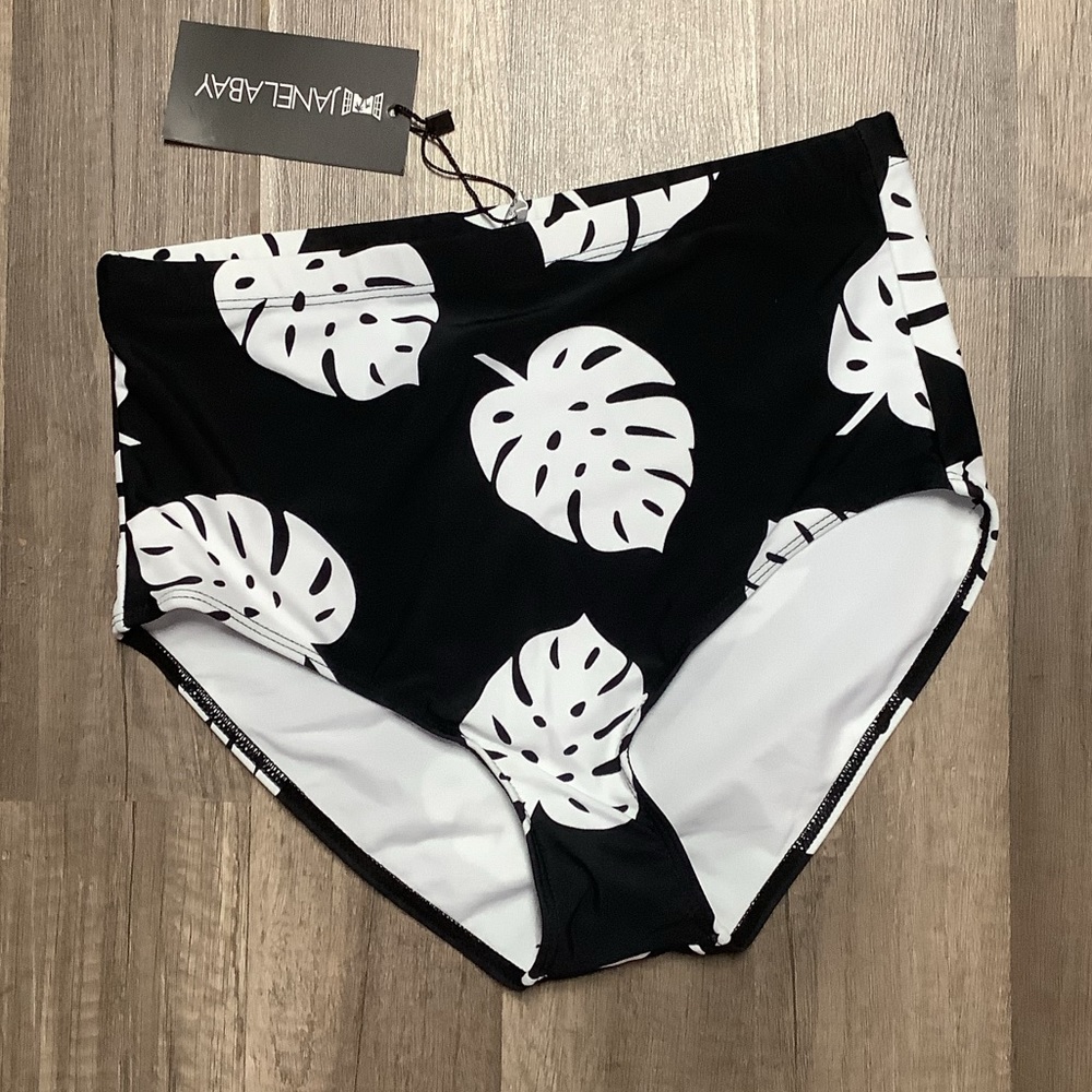 Janelabay Black High Waisted Bathing Suit Bottoms